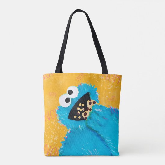 Tote Bag Rue Sésame | Nom Nom Nom Cookie Monster (Dos)