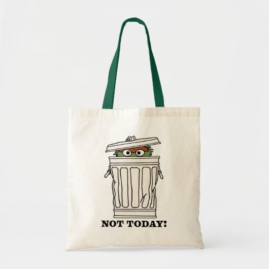 Tote Bag Rue Sésame | Oscar le Grouch Pas aujourd'hui! (Devant)