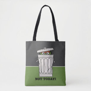 Tote Bag Rue Sésame   Oscar le Grouch Pas aujourd'hui!