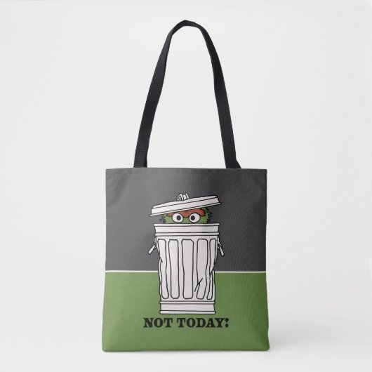 Tote Bag Rue Sésame | Oscar le Grouch Pas aujourd'hui! (Devant)