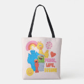 Tote Bag Rue Sésame | Paix, Amour, Sésame (Dos)