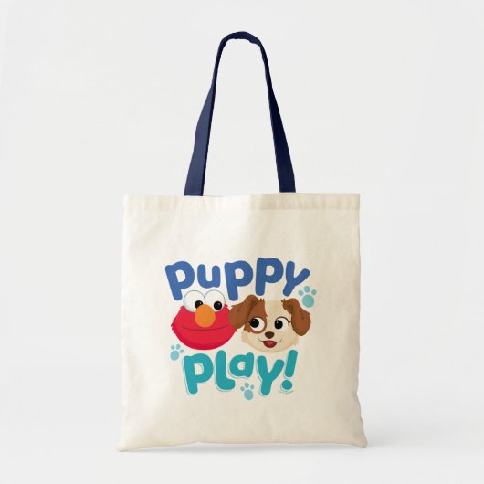 Tote Bag Rue Sésame | Puppy Play Elmo & Tango (Devant)