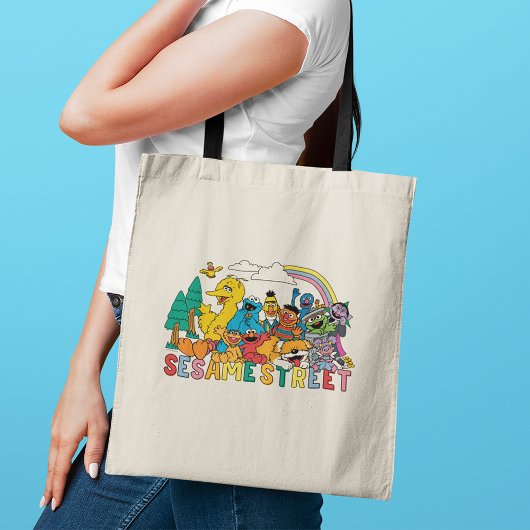 Tote Bag Rue Sésame | Rainbow Wave