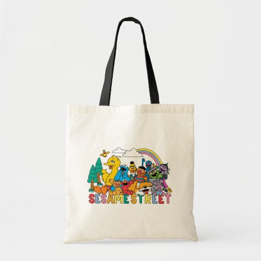 Tote Bag Rue Sésame | Rainbow Wave (Devant)