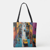 Tote Bag Rue Style Pop Art (Dos)