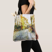 Tote Bag Rues de vieille aquarelle de Prague (De près)