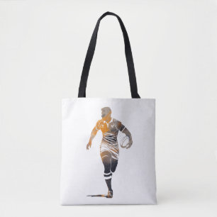 Tote Bag Rugby Jeu Sport Challenge Illustration Silhouette