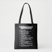 Tote Bag Rules for dating my daughter (Devant)