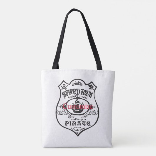 Tote Bag Rum épicé Pirate Boisson Thunder_Cove (Dos)
