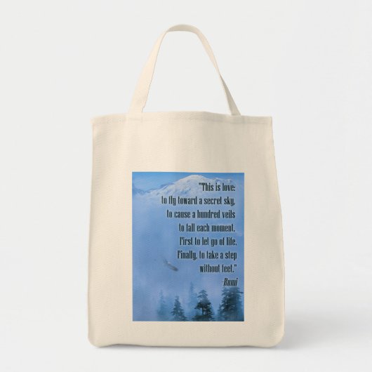 Tote Bag Rumi sur l'amour (Devant)