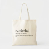 Tote Bag Runderful Funny Runner cadeau pour les amateurs de (Devant)