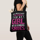 Tote Bag Running - Never underestimate champion (De près)