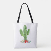 Tote Bag Russe Désert Cactus Noël (Dos)