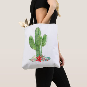 Tote Bag Russe Désert Cactus Noël