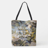 Tote Bag Rustic Blooms des cadeaux de retraite personnalisé (Dos)