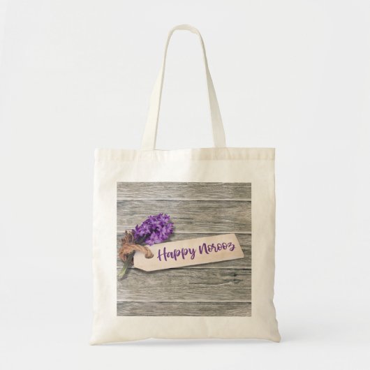 Tote Bag Rustic Happy Norooz Hyacinth - Budget Fourre-tout (Devant)