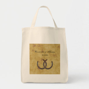 Tote Bag Rustic Horseshoes