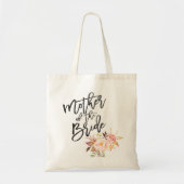 Tote Bag Rustic Peony fleurs mère de la mariée (Devant)