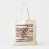 Tote Bag Rustic Robust Cello Music Ajouter Nom (Devant)