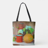 Tote Bag Rustic Still Life avec un Citrouille et une Mug Ro (Dos)