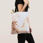 Tote Bag Rustic Tropical Palms (De près)