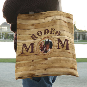 Tote Bag Rustic Wood Western Rodeo Maman Photo
