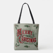 Tote Bag Rustique 1876 Joyeux Noël (Dos)