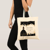 Tote Bag Rustique Black Gold Floral Princesse Quinceanera (Devant (produit))