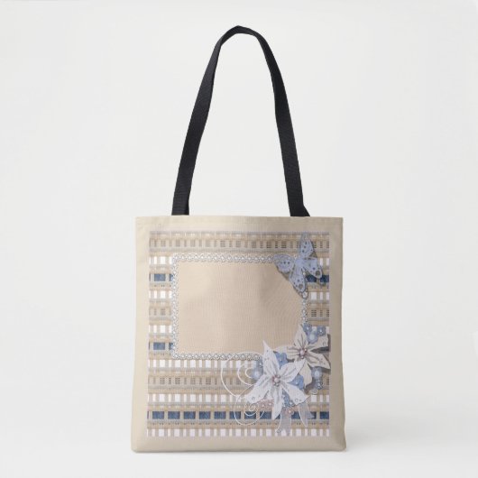 Tote Bag Rustique, mariage (Devant)