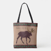 Tote Bag Rustique Moose Faux cuir look Fashion Chic (Dos)