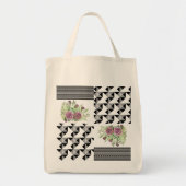 Tote Bag Rustique, patchwork, rose, géométrique, patchwork, (Devant)