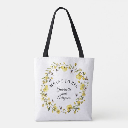 Tote Bag Rustique Prévu pour l'Abeille (Dos)