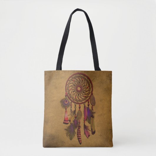 Tote Bag Rusty Grunge | Boho Dreamcatcher (Devant)