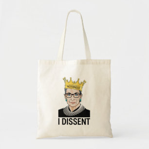 Tote Bag Ruth Bader Ginsburg, célèbre RBG, je ne suis pas