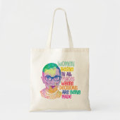 Tote Bag Ruth Bader Ginsburg Femmes Dans Tous Les Endroits (Devant)