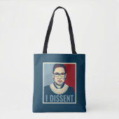 Tote Bag Ruth Bader Ginsburg I dissidence Pop-Art (Devant)