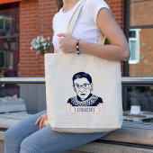 Tote Bag Ruth Bader Ginsburg "Je conteste"