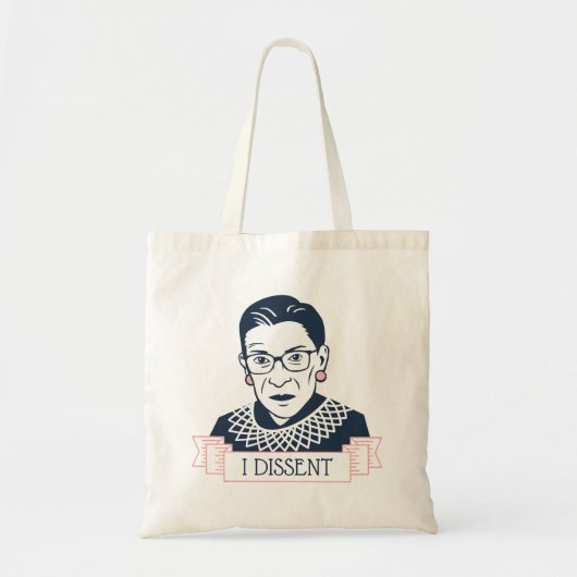 Tote Bag Ruth Bader Ginsburg "Je conteste" (Devant)