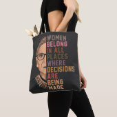 Tote Bag Ruth Bader Ginsburg RBG (De près)
