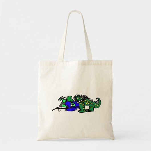 Tote Bag Rythme du crocodile (Devant)