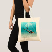 Tote Bag S.C.U.B.A. Plongeur (Devant (produit))