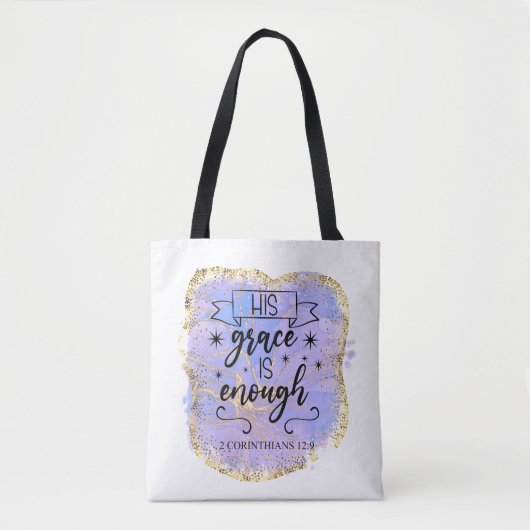 Tote Bag Sa Grâce Suffit (Devant)