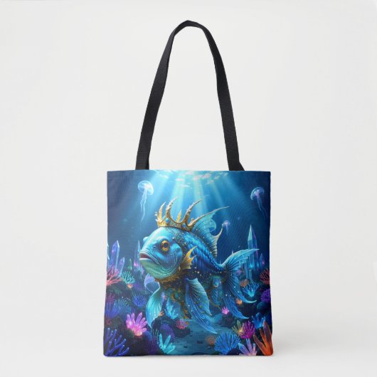 Tote Bag Sa Majesté le Poisson (Devant)