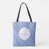 Tote Bag Sable bleu ondulé Fourre-tout personnalisé (Dos)