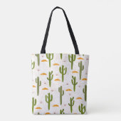 Tote Bag Sable De Cactus : Style Mexicain Sans Couleur. (Dos)