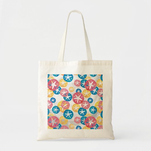 Tote Bag Sable Dollar Jaune Rouge Bleu Motif (Devant)