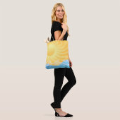 Tote Bag Sable Jaune Et Océan