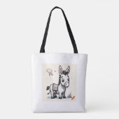 Tote Bag "Sac de conception Whimsical Donkey - Unique & Jou (Dos)