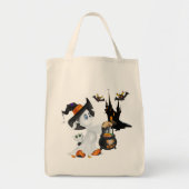 Tote Bag Sac-fantôme d'Halloween (Devant)