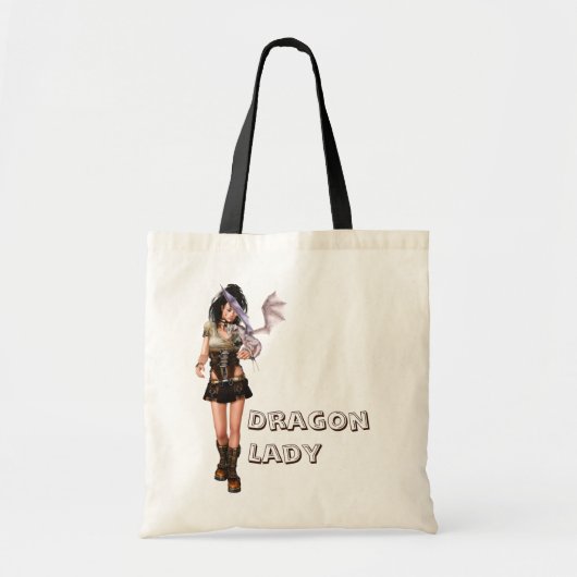 Tote Bag Sac-fille Dragon (Devant)